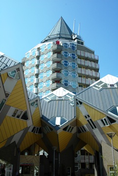 This photo of an example of very modern commercial architecture in the Dutch city of Rotterdam was taken by Hans Renner of Rotterdam.
